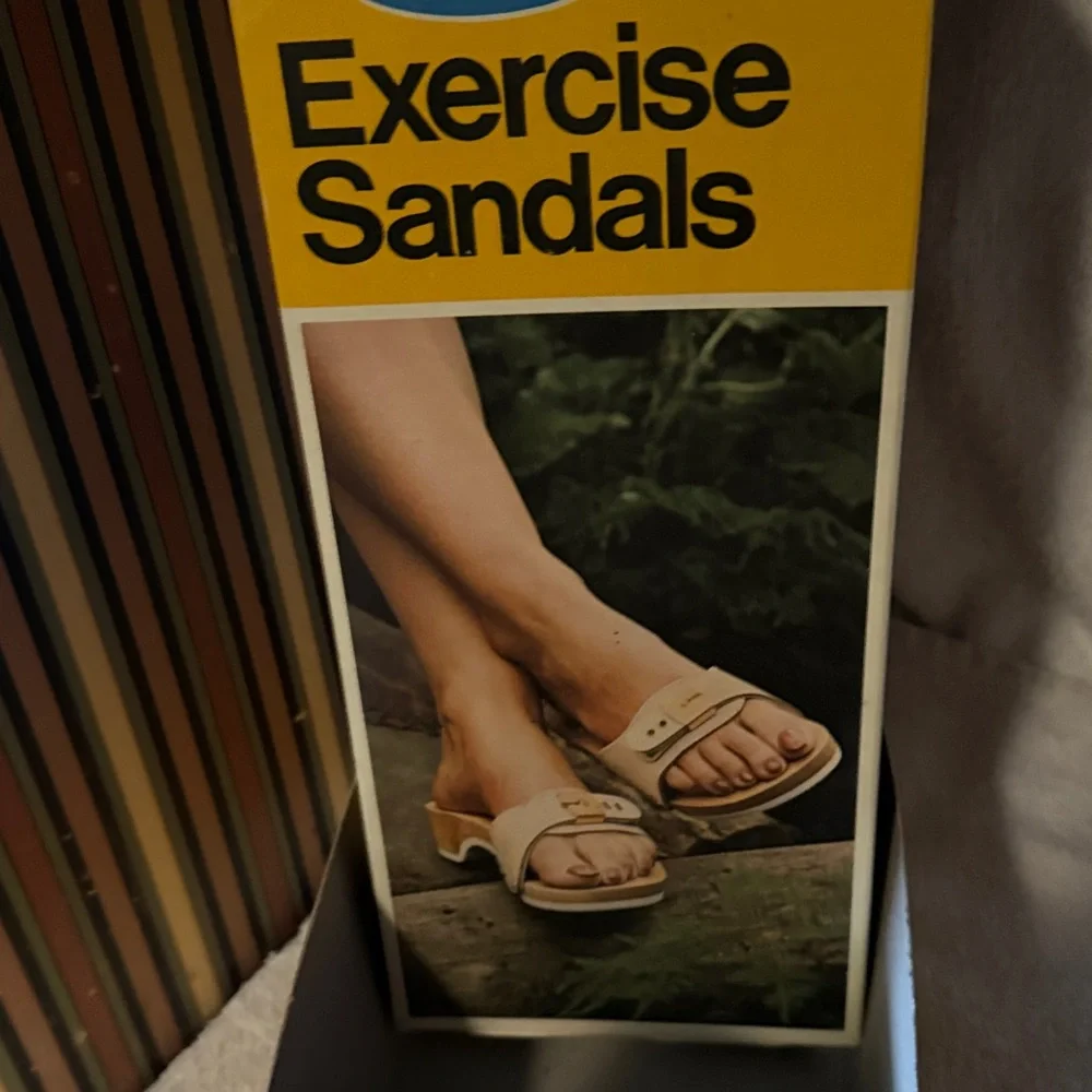 Vintage Scholl women exercise candles tan size 6 - Picture 3 of 6